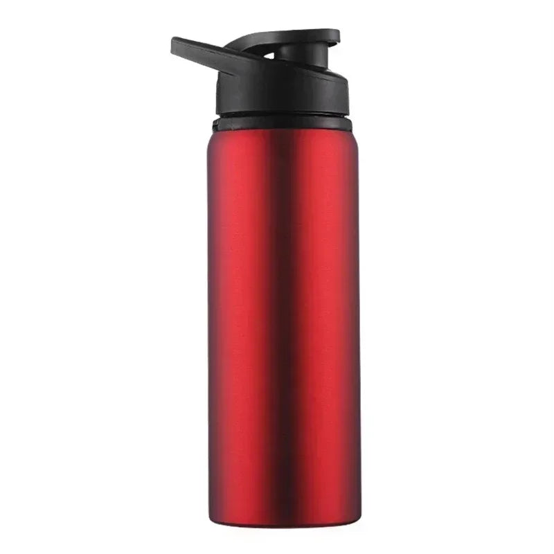 2Pcs Portable Stainless Steel Bicycle Water Bottle Straight Drinking Outdoors Sports Travel Kettle Metal Water Bottle