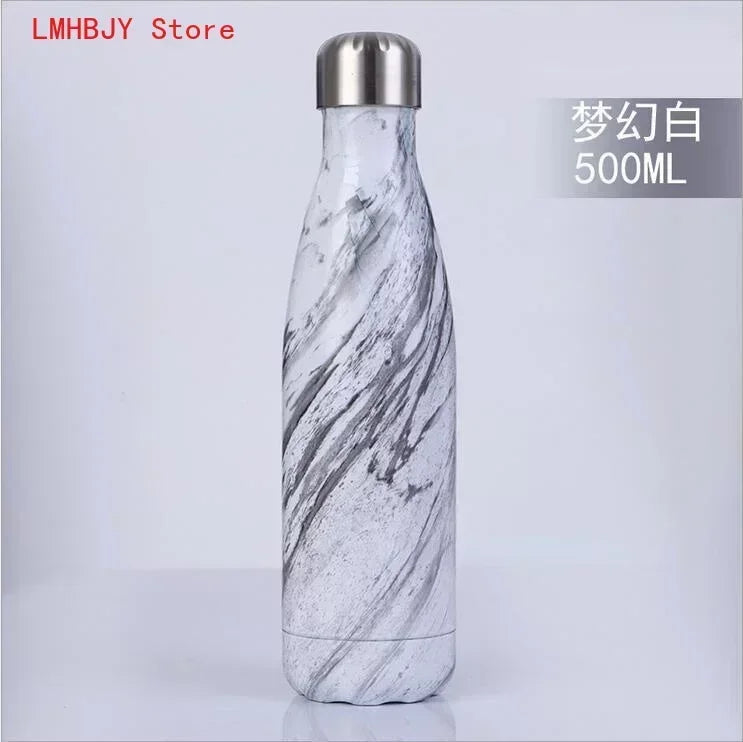 500ml Double-Wall Insulated Vacuum Flask Stainless Steel Thermos Cola Water Beer Outdoors Sport Water Bottle