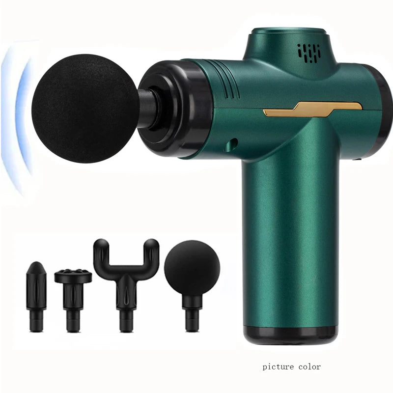 Pistol Fascia Elektrik Gred Profesional Pengurut Relaksasi Otot Bisu Pegang Leher Pistol Fascia Mini