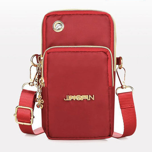 Geestock Handbags For Women Balloon Mobile Phone Crossbody Bags Women Shoulder Bag Pouch With Headphone Plug 3 Layer Wallet 2023