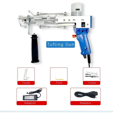 Upgrade 2 In1 Tufting Gun Cut Pile And Loop Pile Electric Carpet Tufting Gun Hand Gun tufting gun Carpet Weaving Flocking Mchine