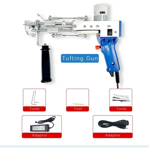 Upgrade 2 In1 Tufting Gun Cut Pile And Loop Pile Electric Carpet Tufting Gun Hand Gun tufting gun Carpet Weaving Flocking Mchine