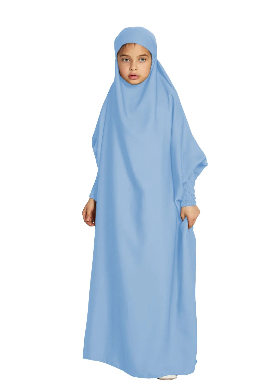 2024 Ramadan Eid Niqab Khimar Pakaian Solat Untuk Wanita Anak-anak Abaya Muslim Dubai Turki Islam Pakaian Kebaya Jubah Femme Musulmane