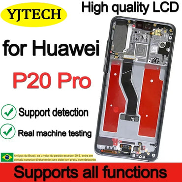 Menyokong semua fungsi Penggantian OLED 6.1 inci Untuk Skrin Sentuh Paparan LCD Huawei P20 Pro CLT-L29C, CLT-L29, CLT-L09C, CLT-L09,