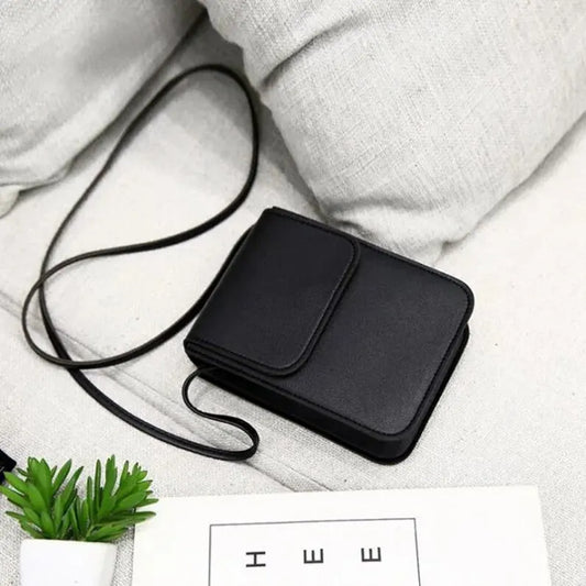 Single Shoulder Messenger Bags For Women Casual PU Material Small Zipper Crossbody Pouch Simple Satchel