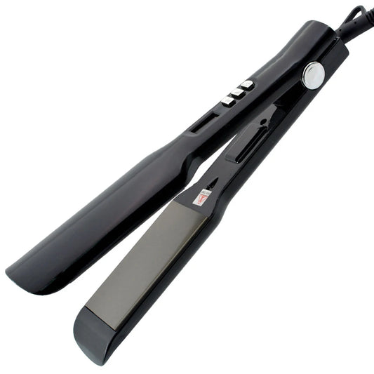 Wide Hair Straightener Nano Titanium Hair Straightening Irons LCD Hair Flat Iron Multifunctional Hair Straightener and Curler