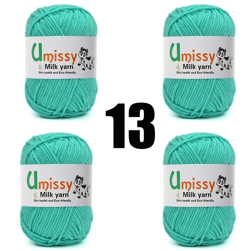 4pcs 50g Knit Yarn for Sale Hilo Yarn Crochet Threads Ball Estambre Para Tejer