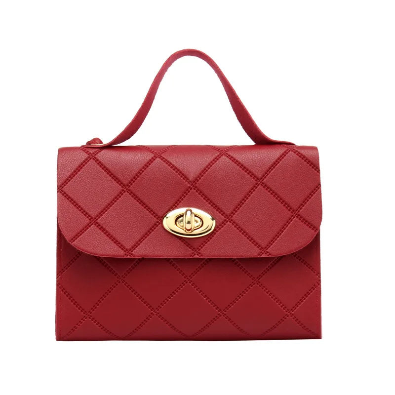 Lingge stripesd small square bag women's handbags2021 k-style satchel small bag export wholesale fashion trendy bag