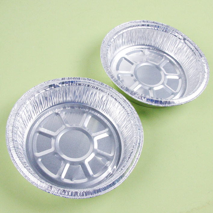 Hidangan Bulat Kerajang Aluminium Penggoreng Udara