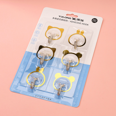 Six transparent cartoon hook