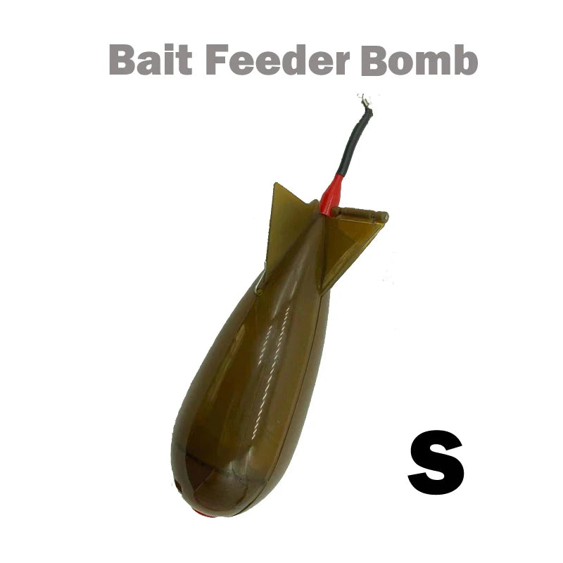 TOLU Memancing Roket Feeder Besar Kecil Spod Bomb Float Lure Umpan Pemegang 2 Saiz Pellet Roket Feeder Kedudukan Aksesori Gear