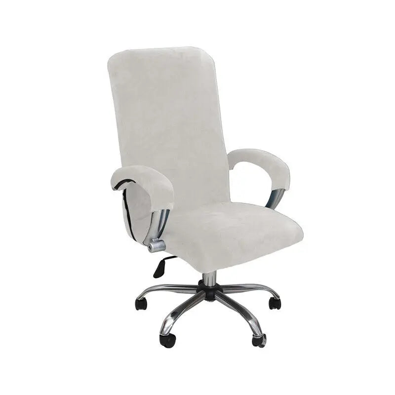 New Elastic Stretch Velvet Office Chair Cover Rotate Swivel Computer Chair High Back Protector Arm Covers Chair Slipcover