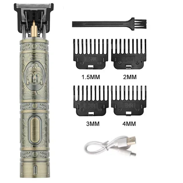 Vintage T9 Hair Trimmer for men Professional Hair Cutting Machine Cordless Beard Trimmer for Home Travel Cordless Hair Clipper