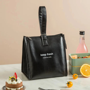 One-shoulder Bento Bag Student Lunch Box Bag Portable Lunch Bag Office Worker Carrying Lunch Bag Thermal Insulation Bag