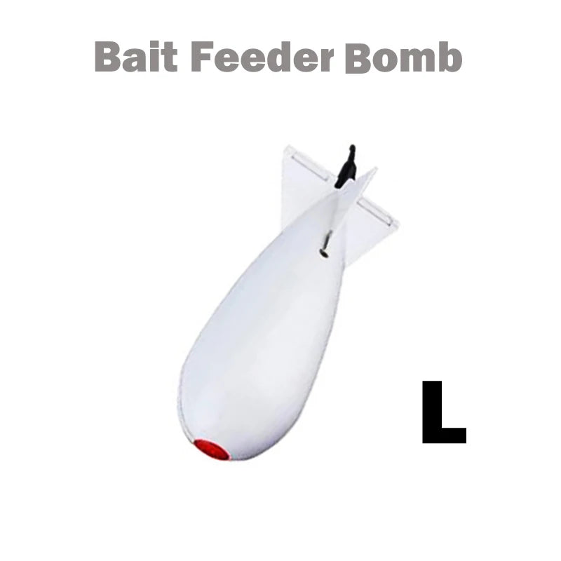TOLU Memancing Roket Feeder Besar Kecil Spod Bomb Float Lure Umpan Pemegang 2 Saiz Pellet Roket Feeder Kedudukan Aksesori Gear