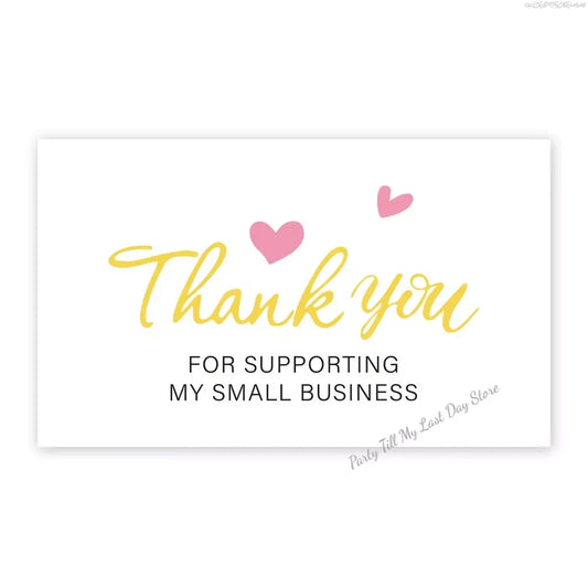30 Pcs White Thank You Card Thank You For Your Order Card Praise Labels For Small Businesses Decor For Small Shop Gift Packet