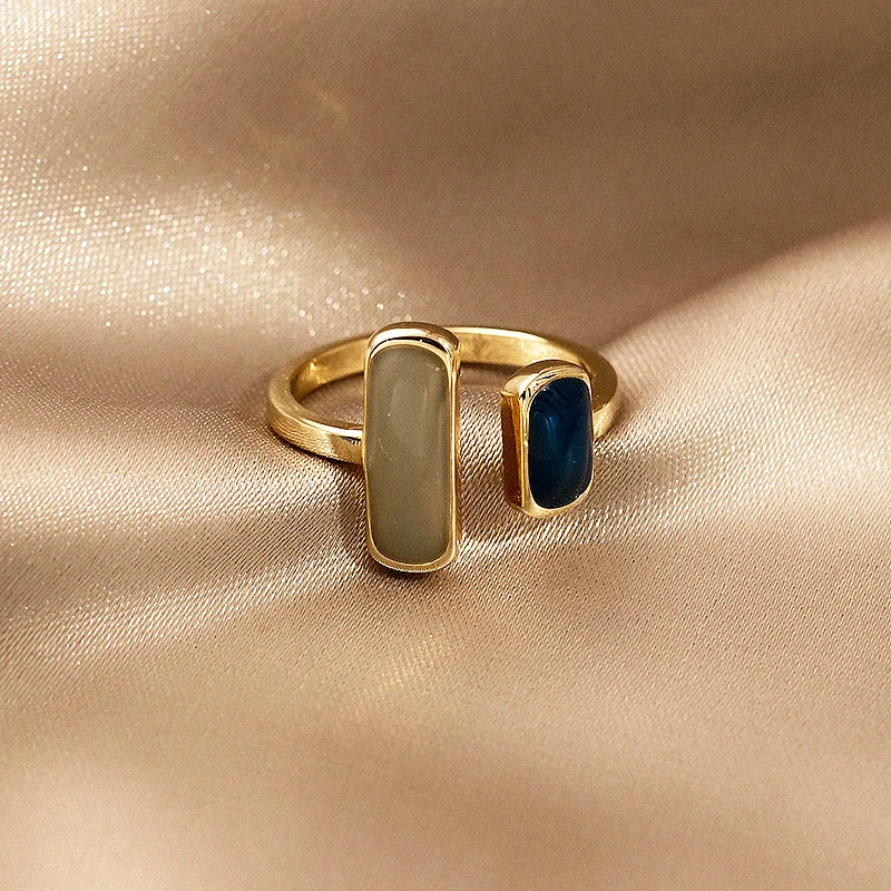 LATS New Design Starfish Pearl Ring Shape Gold Color Adjustable Rings For Women Korean Fashion Jewelry Party Luxury Accessory