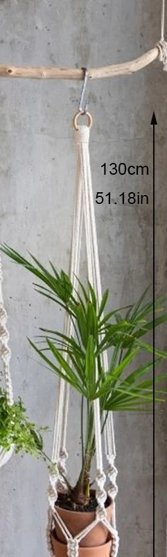 Handmade Macrame Plant Holder 100% Cotton Various Styles Flower Pot Hanger Hanging Basket For Wall Decorantion Courtyard Garden