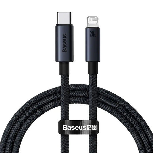 Kabel USB C PD 20W Baseus untuk iPhone 14 13 12 Pro Max Pengecasan Pantas Kabel USB C untuk iPhone 12 Mini Pro Max Kabel USB Jenis C