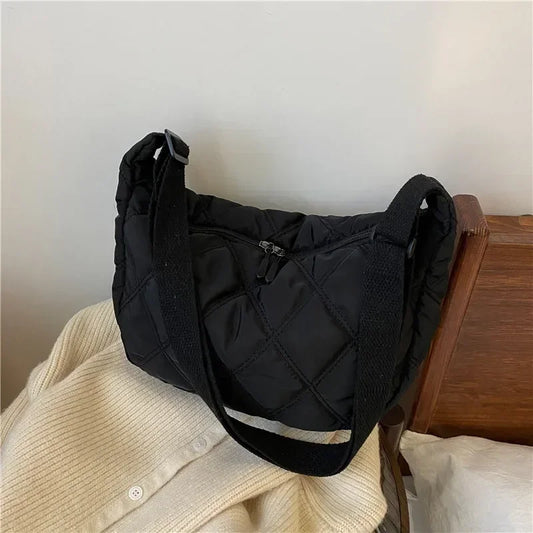 Beg Crossbody Sulaman untuk Wanita Beg Tangan Berkapasiti Besar Beg Messenger Bahu Wanita Popular Fesyen Pelacur Beg Pembeli Beg