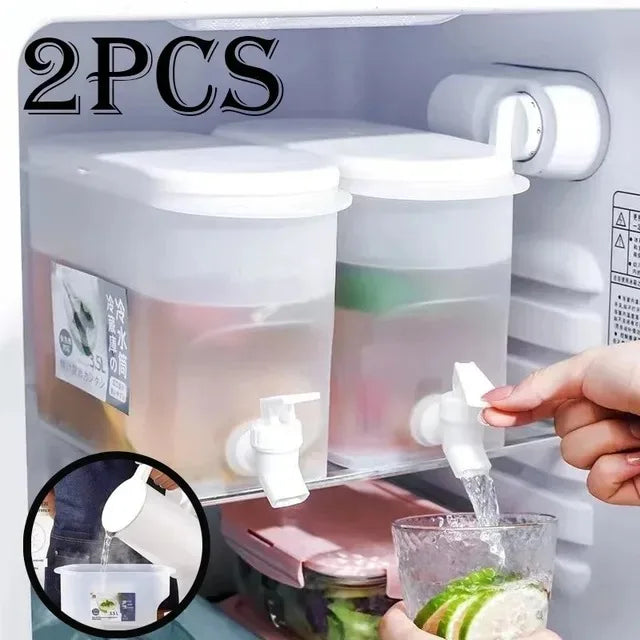 Effortless And Convenient 3.5 L Water Drink Dispenser Juice Container With Tap Large Capacity Cold Water Pitcher Drink Dispenser