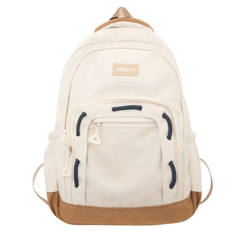 Fashion Backpack Women Large Capacity Waterproof Laptop Backpack Unisex College School Bags Trendy Cool Netbag Travel Book Bags
