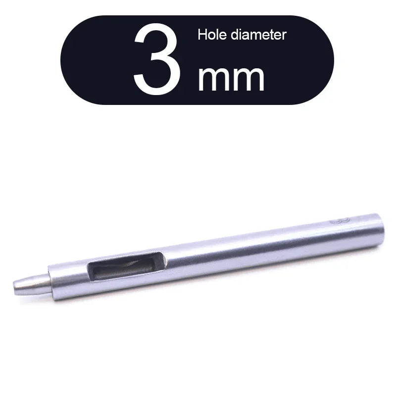 0.5-20mm High Quality Leather Craft Hole Punching Tool Round Steel Knife Cut for Belts Paper Bag Metal Gaskets Plastic Puncher