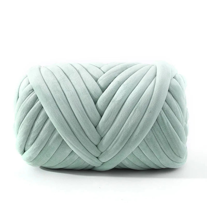 500g Super Velvet Chunky Yarn Thick Bulky Giant Thread White Bag for Hand Knitting DIY Arm Soft Big Blanket Carpet