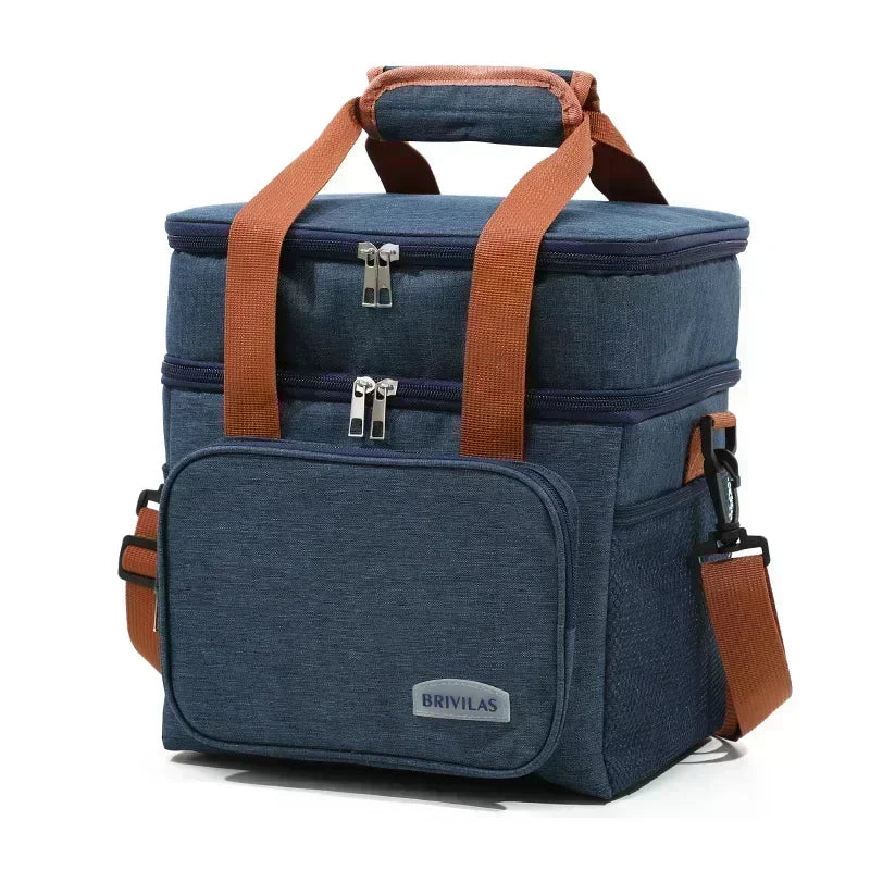 Thermal Lunch Bag Picnic Food Cooler Bags Insulated Case Durable Waterproof Office Bento Lunch Knapsack Lunch Bags for Children