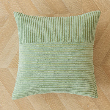 Orange Corduroy Pillow Covers Boho Decorative Soft Solid Couch Pillowcases Cross Patchwork Textured Cushion Covers for Bed Sofa