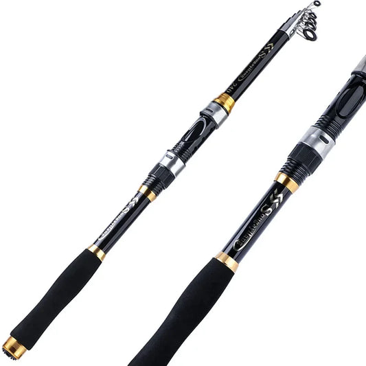 Sougayilang 1.8-3.3M Pancing Teleskopik Baharu Pancing Ultralight Carp Fishing Rod Feeder Rod Tiang Berputar Alat Memancing