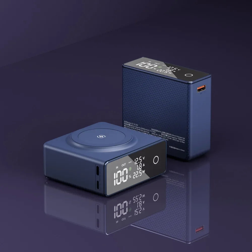 Pek Bateri Bank Kuasa Pengecasan Wayarles Magnetik Baharu untuk Bank Kuasa Mini Phone12Promax