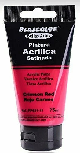 Pinturas Acrílicas untuk Manualidades y Uso Profesional, Colores, 75ML