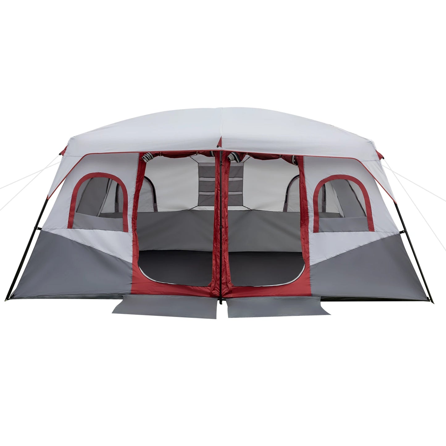 Outdoor double waterproof and windproof, rainproof top roof and large mesh windows, portable and easy to set up camping equipme