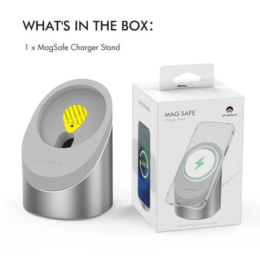 Pendirian Tapak Pengecasan Sesuai untuk Dok Pengecasan MagSafe Apple iPhone 12 Pendakap Penyimpanan Aloi Aluminium Pengecasan Wayarles Magnet