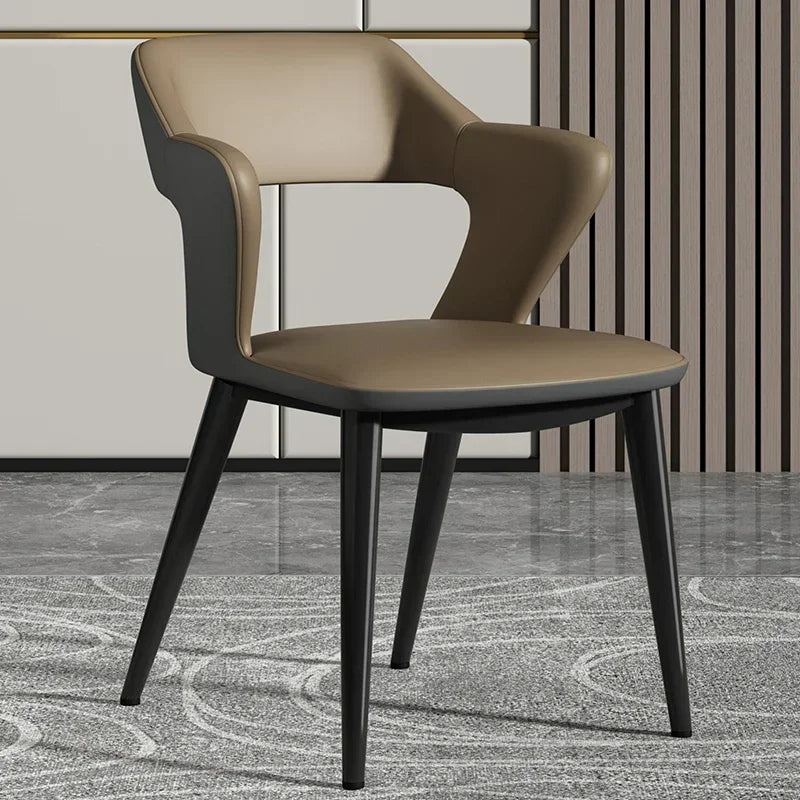 Light Luxury Dining Chairs High-Grade Tea Table Chairs Simple Negotiation Chairs with Backrest Modern Luxury Dining Set