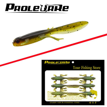 6Pcs/package Salt Smells Soft Frog Baits Artificial lifelike 8cm 3.8g Fishing lures Mix Crank Hooks Fishing Soft Baits Pro-338