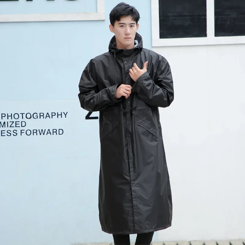 Ponco Badan Ringan Kalis Air untuk Baju Hujan Dewasa Panjang untuk Hiking, Windbreaker untuk Lelaki dan Wanita Versi Jepun dan Korea
