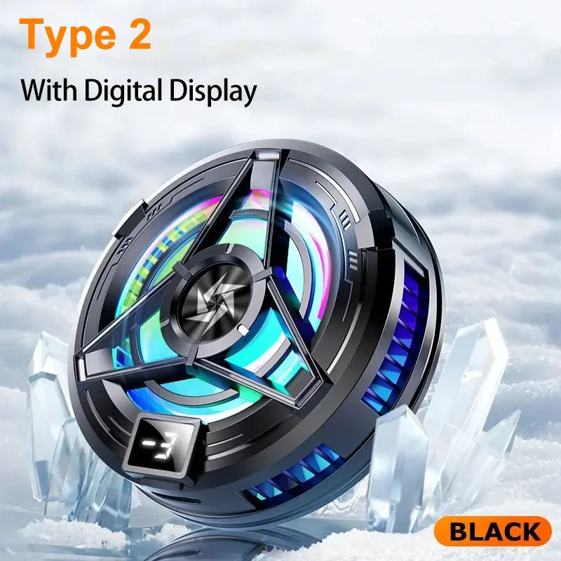 New SL17 Magnetic Display Phones Cooler Back-Clip 2 in 1 Game Cooler Semiconductor Fast Phone Cooling Fan for IOS Android Phone