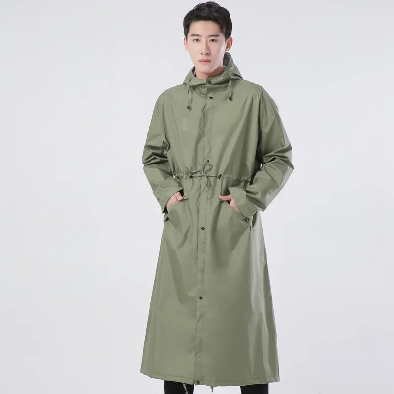 Ponco Badan Ringan Kalis Air untuk Baju Hujan Dewasa Panjang untuk Hiking, Windbreaker untuk Lelaki dan Wanita Versi Jepun dan Korea