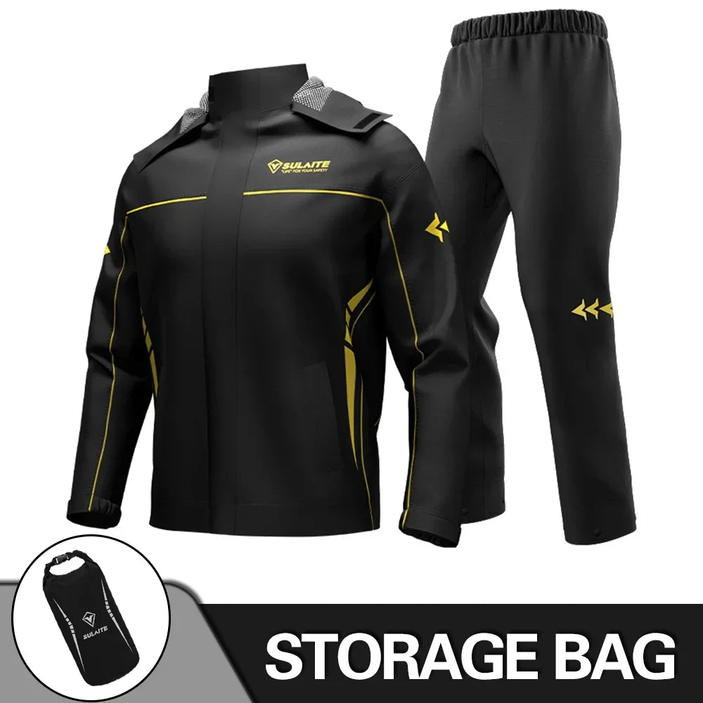 Motorcycle Raincoat Men Women Waterproof Rider Suit Moto Outdoor Rain Coat Jacket Pants Biker Cycling Fishing Climbing Set