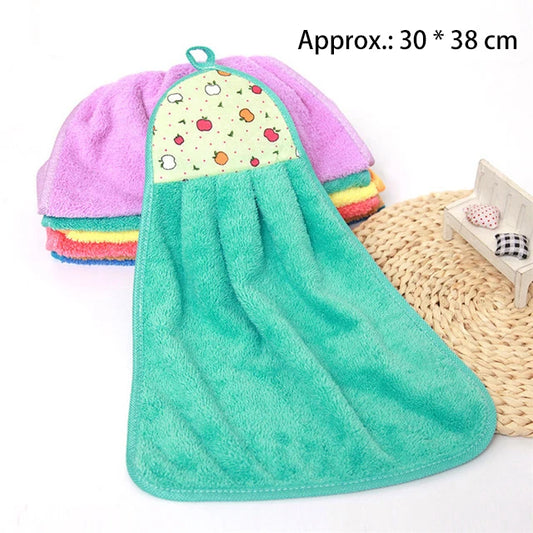 Tuala Tangan Kucing Comel untuk Kanak-kanak Super Penyerap Microfiber Tuala Dapur Berkecekapan Tinggi Peralatan Makan Tuala Pembersih Alat Dapur