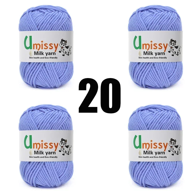 4pcs 50g Knit Yarn for Sale Hilo Yarn Crochet Threads Ball Estambre Para Tejer