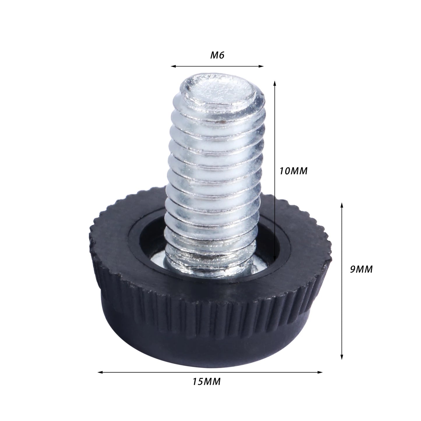 10Pc Height Adjustable Leveling Chair Leg Feet Furniture Mat Screw-in Base Sofa Bed Cabinet Table Floor Protector M6*10mm Thread