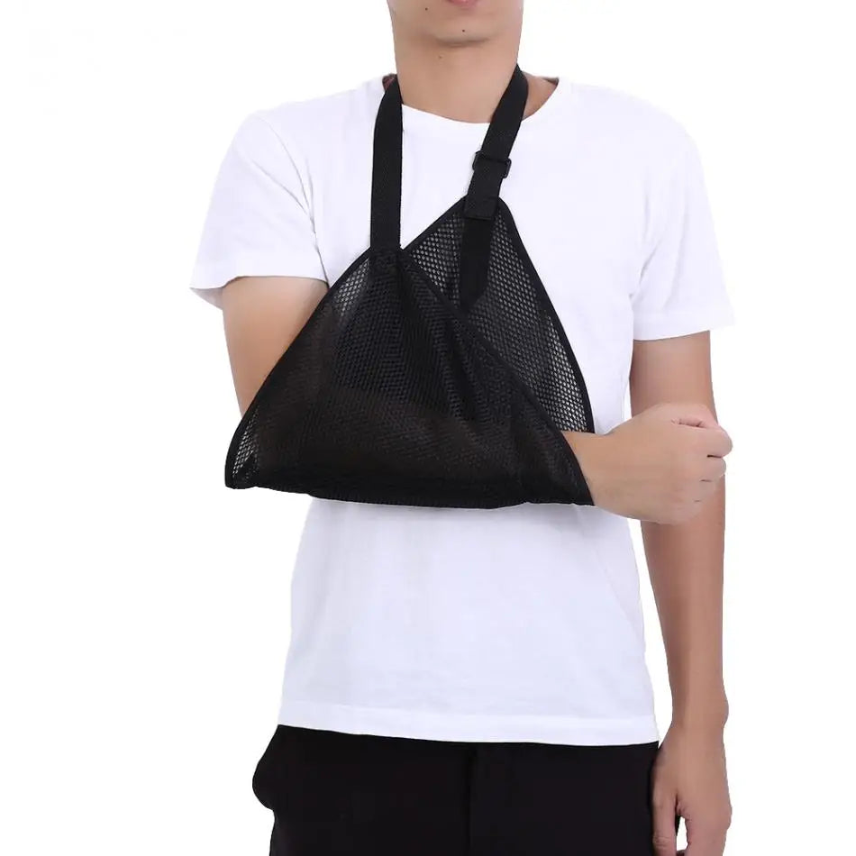 Lengan boleh laras Fraktur Pergelangan Tangan Anduh Siku Pelindung Bahu Kehelan Patah Immobilizer Perubatan Fiksasi Tali Pinggang Nafas