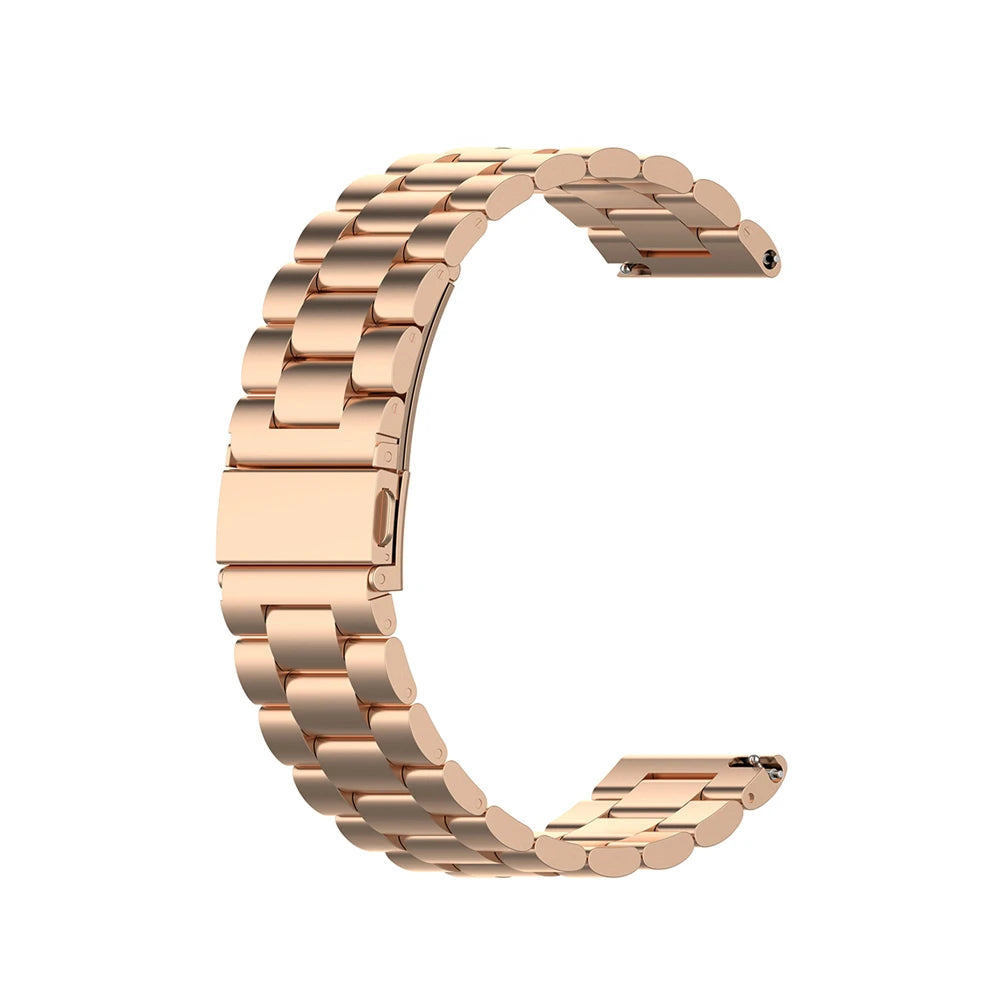 22mm Gelang Jam untuk Samsung Galaxy Watch 3 Tali Keluli Tahan Karat Tiga Manik untuk POLAR Grit X untuk Ticwatch PRO untuk Huawei GT 2e
