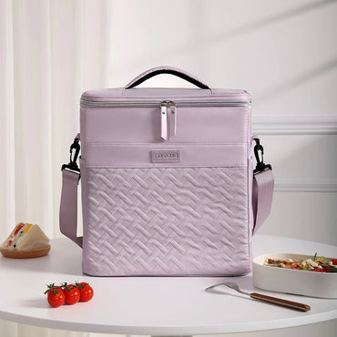 Beg Penyejuk Beg Makan Tengah Hari Boleh Digunakan Semula Beg Makan Tengah Hari Lelaki&Wanita Bertebat Beg Makan Tengah Hari Kalis Bocor dengan Tali Bahu Boleh Laras untuk Berkelah Kerja