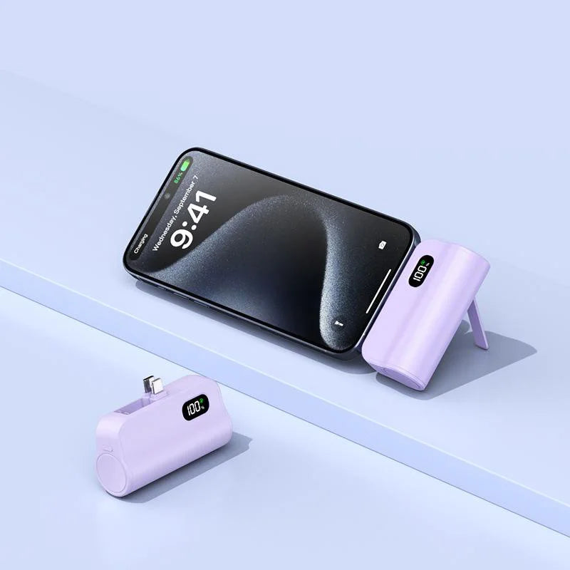 Bank Kuasa Kapsul Xiaomi 50000mAh Poket Power Bank 120W Fast Charge Mini Portable Power Bank Sesuai untuk iPhone dan Android