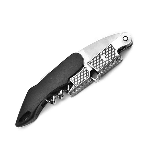 Professional Waiters Corkscrew,Wine Key with Ergonomic Wood Grip, Beer Bottle Opener, and Foil Cutter