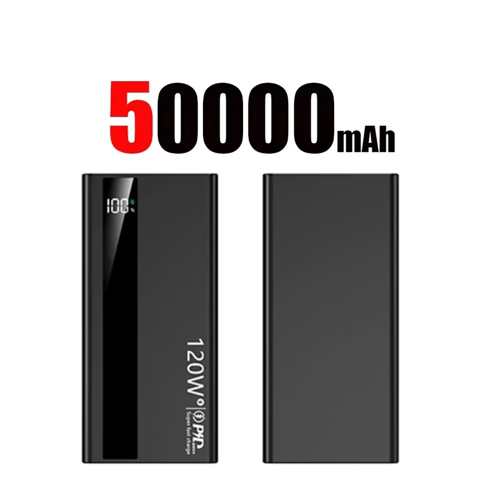 120W Super Fast Charging Power Bank 200000mah Bateri Kapasiti Tinggi Paparan Digital Power Bank Untuk Iphone Samsung Gift 2025